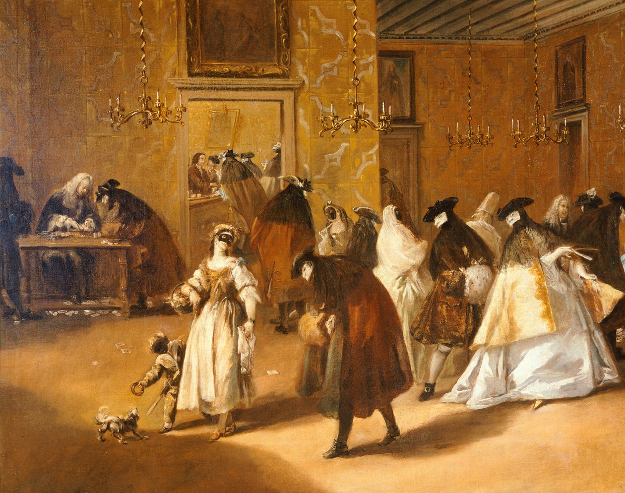 Ridotto (Foyer), Francesco Guardi (1712-1793), olaj, vászon alkotó: Francesco Guardi