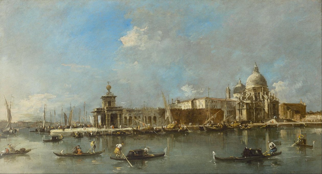 Santa Maria della Salute és a Dogana, Velence alkotó: Francesco Guardi