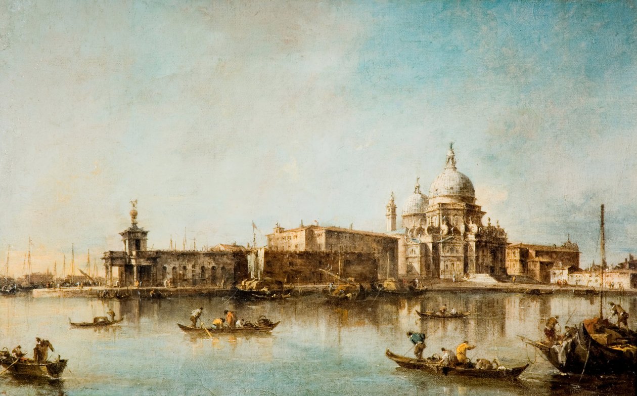 Santa Maria della Salute és a Dogana, Velence, 1760-1790. alkotó: Francesco Guardi
