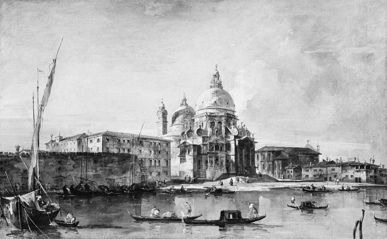 Santa Maria della Salute, az 1760-as évek közepe-vége. alkotó: Francesco Guardi