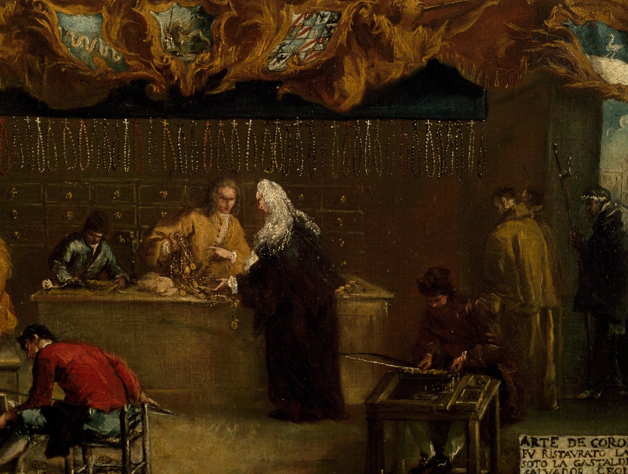 A Coroneri Céh cégtáblája, Francesco Guardi (1712-1793), Olaszország alkotó: Francesco Guardi