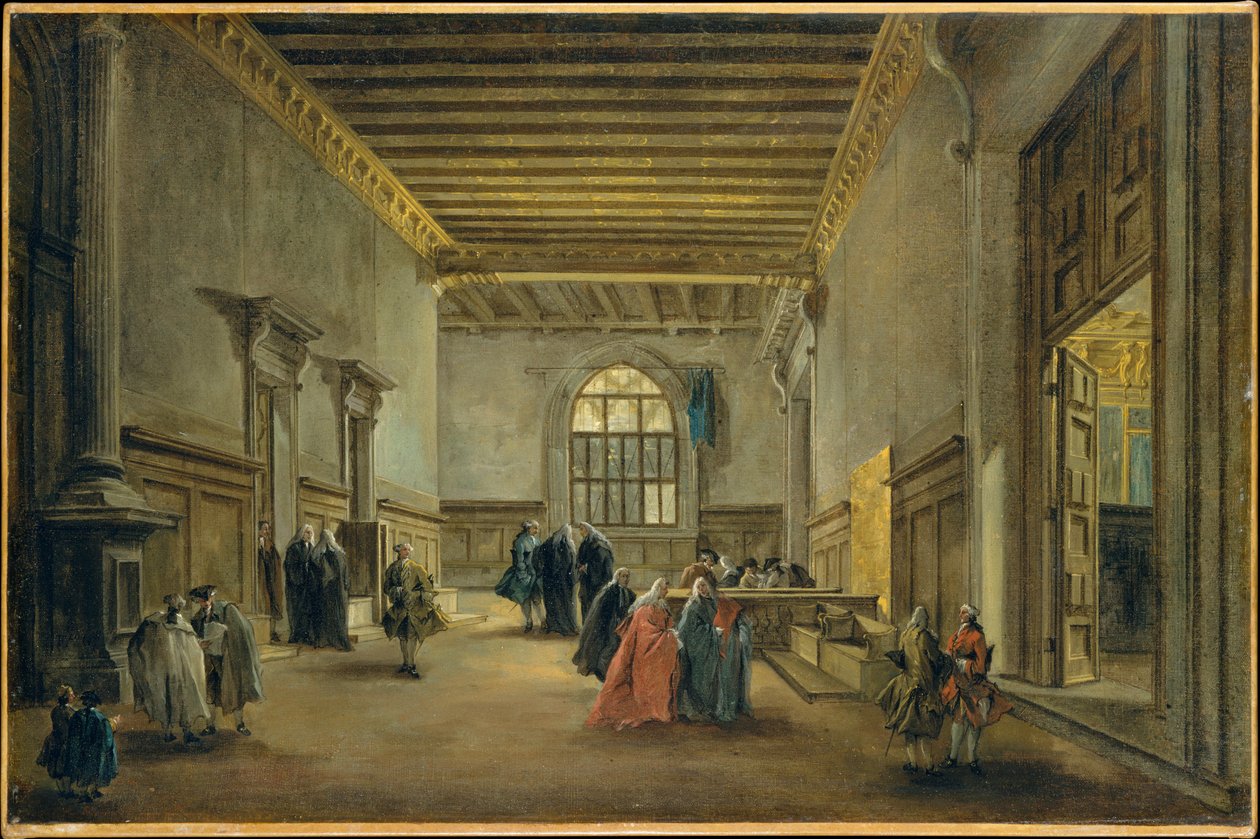 A Nagy Tanács terem előcsarnoka alkotó: Francesco Guardi