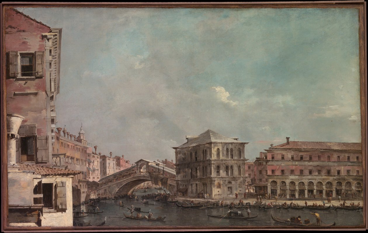 A Canal Grande a Rialto felett alkotó: Francesco Guardi