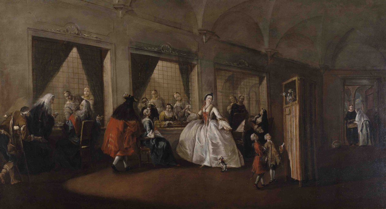 Az apácák szalonja San Zaccaria-ban alkotó: Francesco Guardi