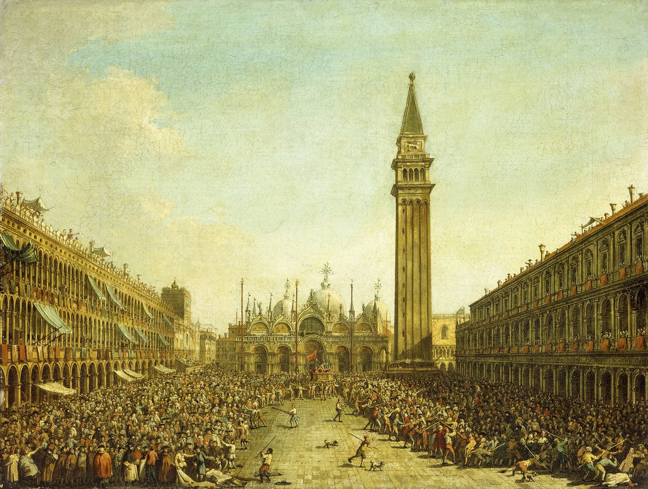 A Piazza San Marco, a dózse koronázási napján, alkotó: Francesco Guardi