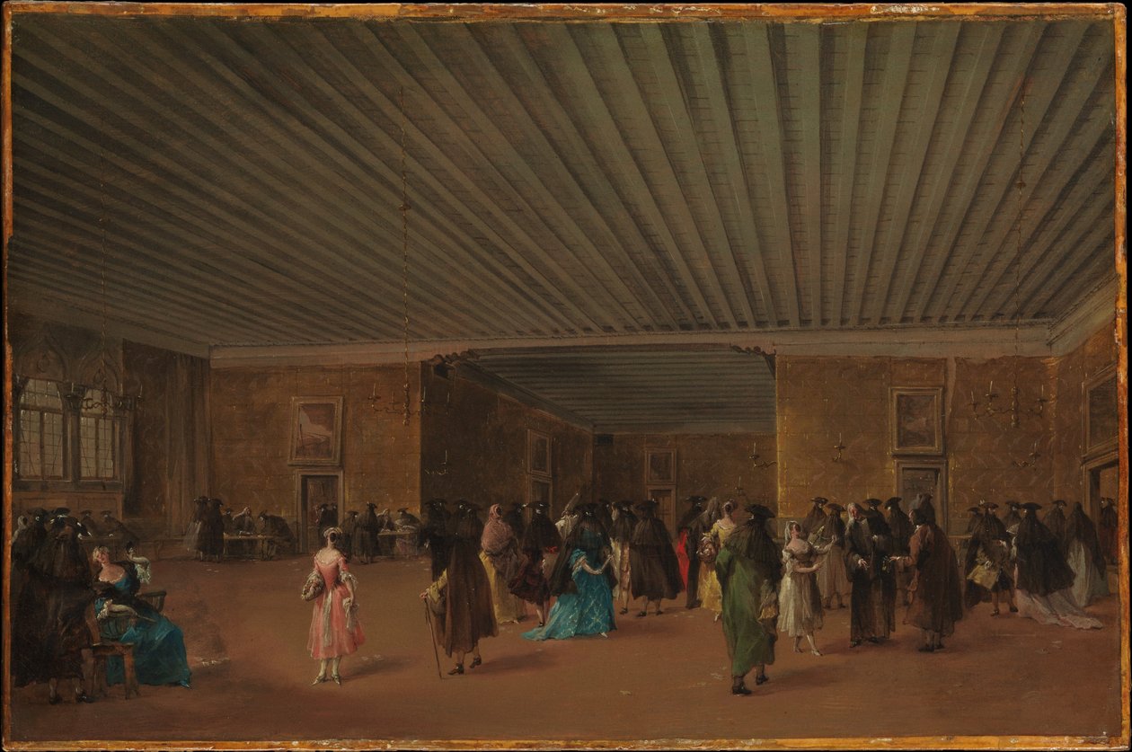 A Palazzo Dandolo nyilvános ridottója alkotó: Francesco Guardi