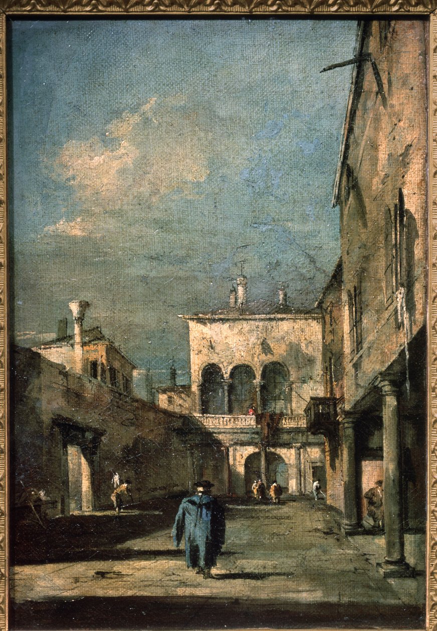 Velencei udvar alkotó: Francesco Guardi