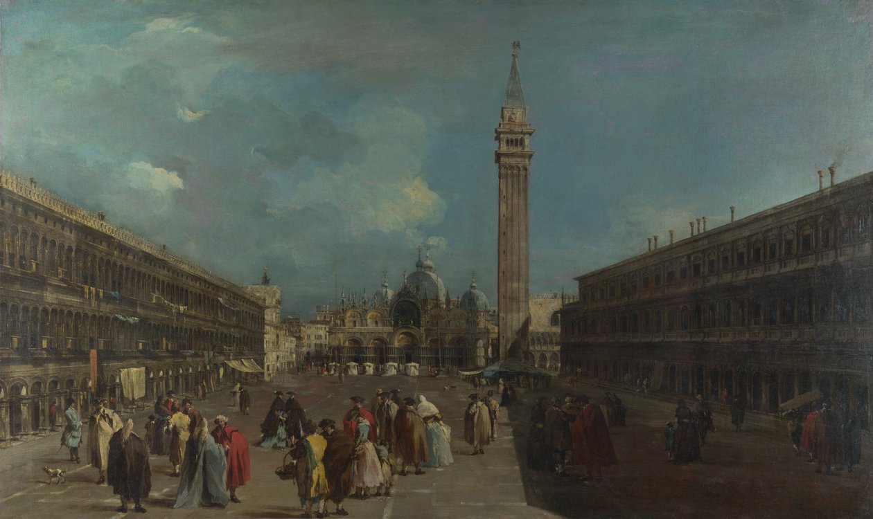 Velence, Piazza San Marco, 1760 körül alkotó: Francesco Guardi