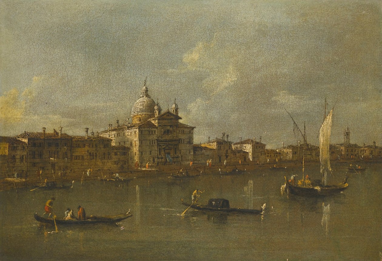 Velence, kilátás a Giudecca és a Zitelle templom felé alkotó: Francesco Guardi