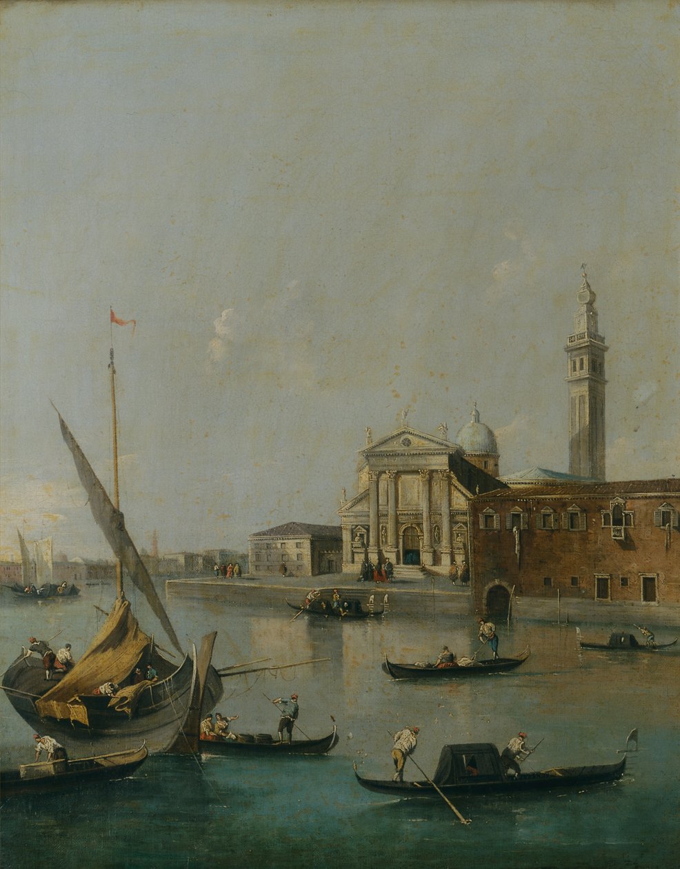 Velence szállítással (olaj, vászon) alkotó: Francesco Guardi
