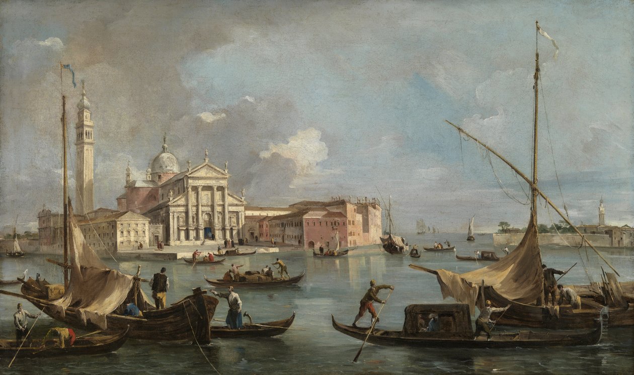 View of San Giorgio Maggiore, c.1760 (oil on canvas) alkotó: Francesco Guardi