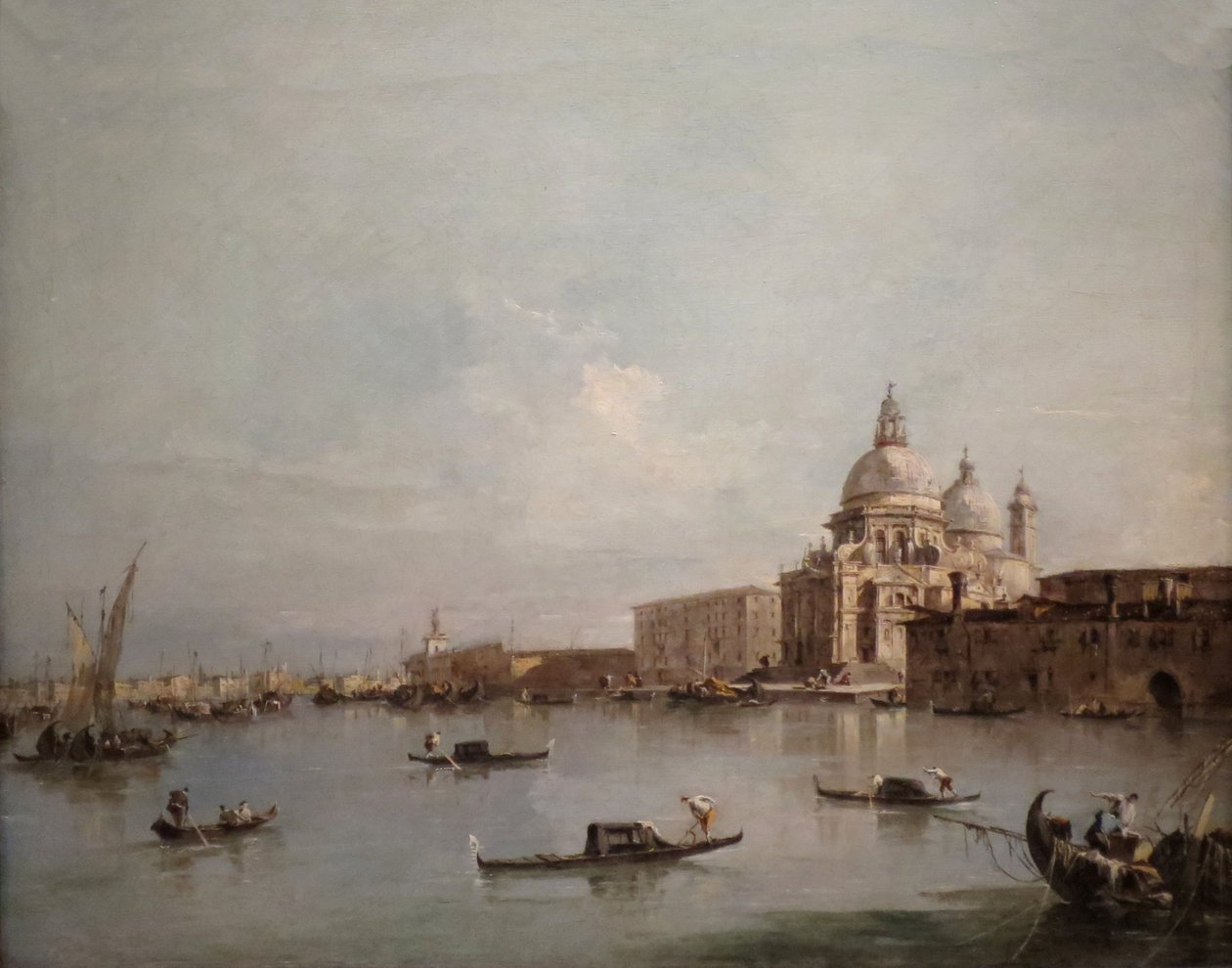 A Santa Maria della Salute és a Dogana di Mare látképe alkotó: Francesco Guardi