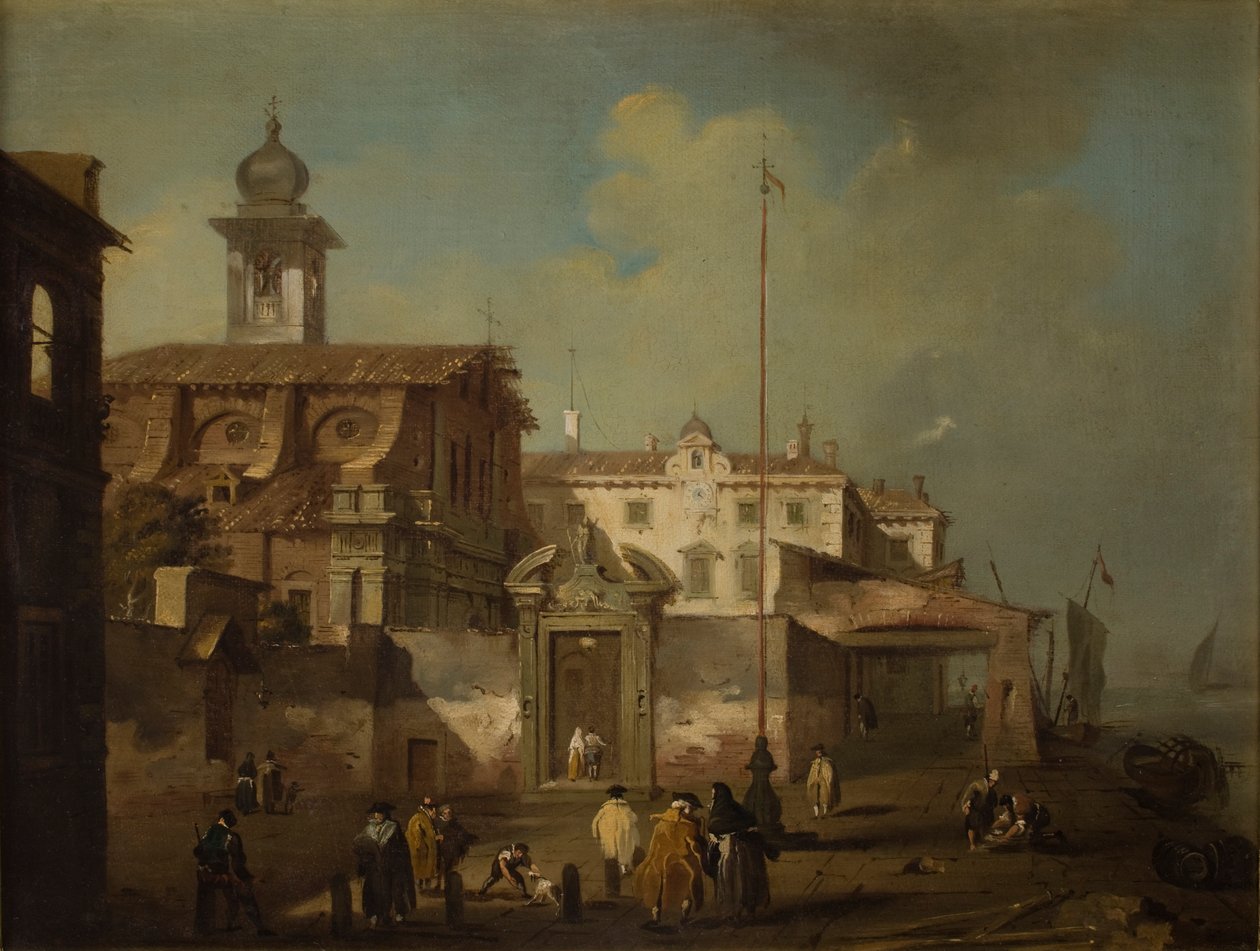 Olasz város látképe alkotó: Francesco Guardi
