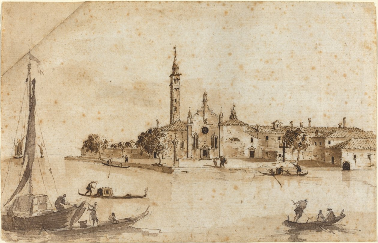 A Kegyelmes Szűzanya szigete alkotó: Francesco Guardi and Giacomo Guardi