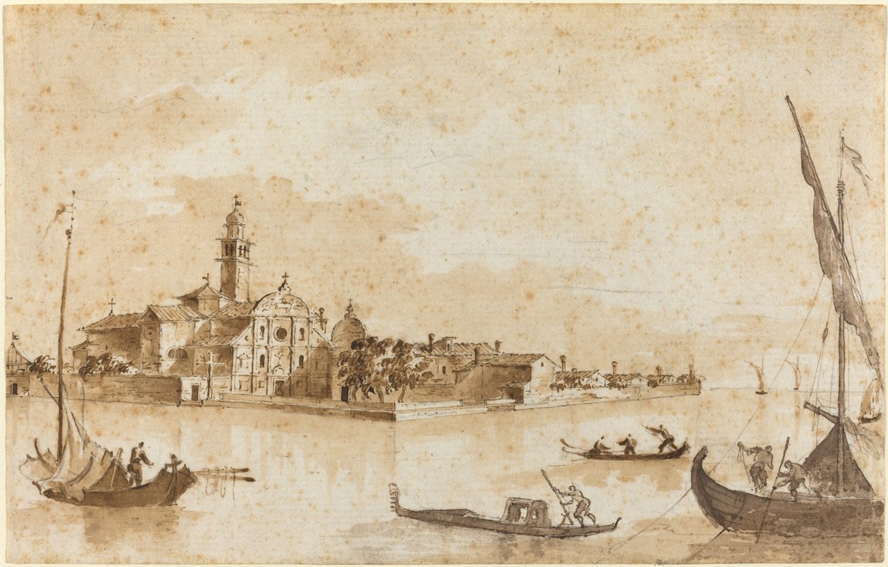 San Clemente szigete alkotó: Francesco Guardi and Giacomo Guardi