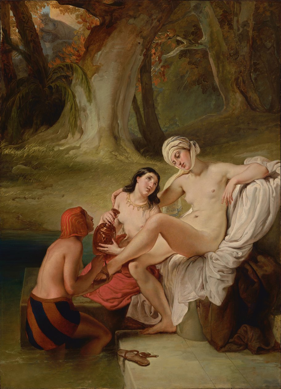 Bathsaba a fürdőjében alkotó: Francesco Hayez