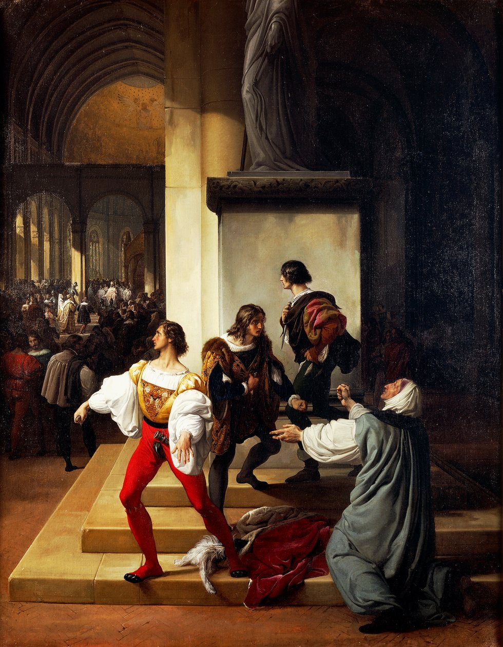 Lampugnani összeesküvése, írta Francesco Hayez (1791-1882) alkotó: Francesco Hayez