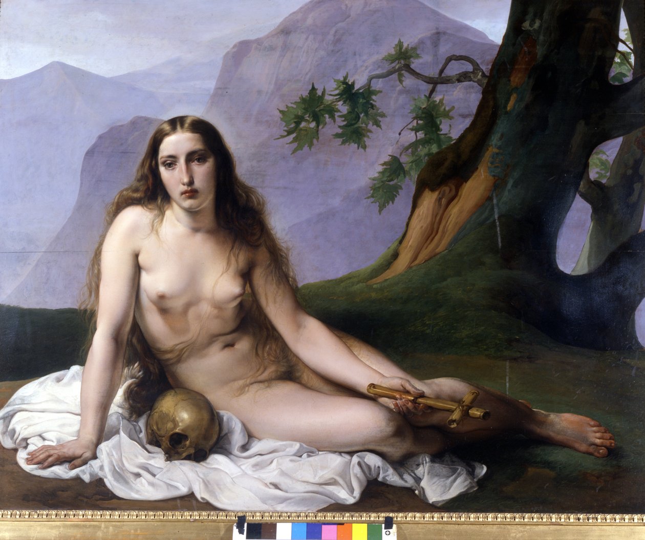 Francesco Hayez (1791-1882). Bűnbánó Madeleine (Vanite). 1833. Milánó, Modern Művészetek Galériája. alkotó: Francesco Hayez