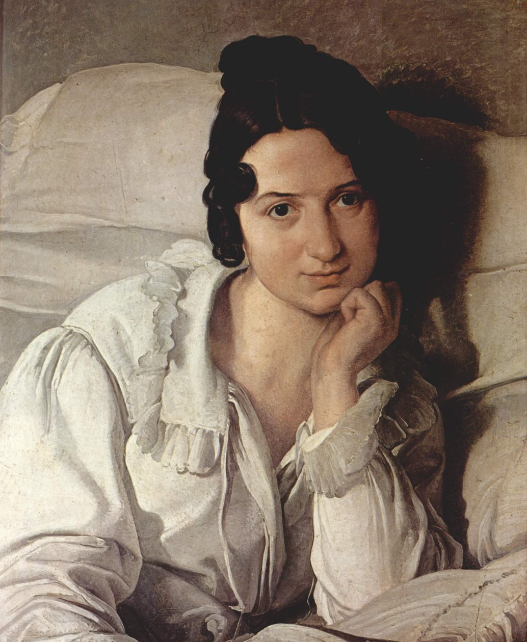 Olasz: Carolina Zucchi portréja Carolina Zucchi portréja alkotó: Francesco Hayez