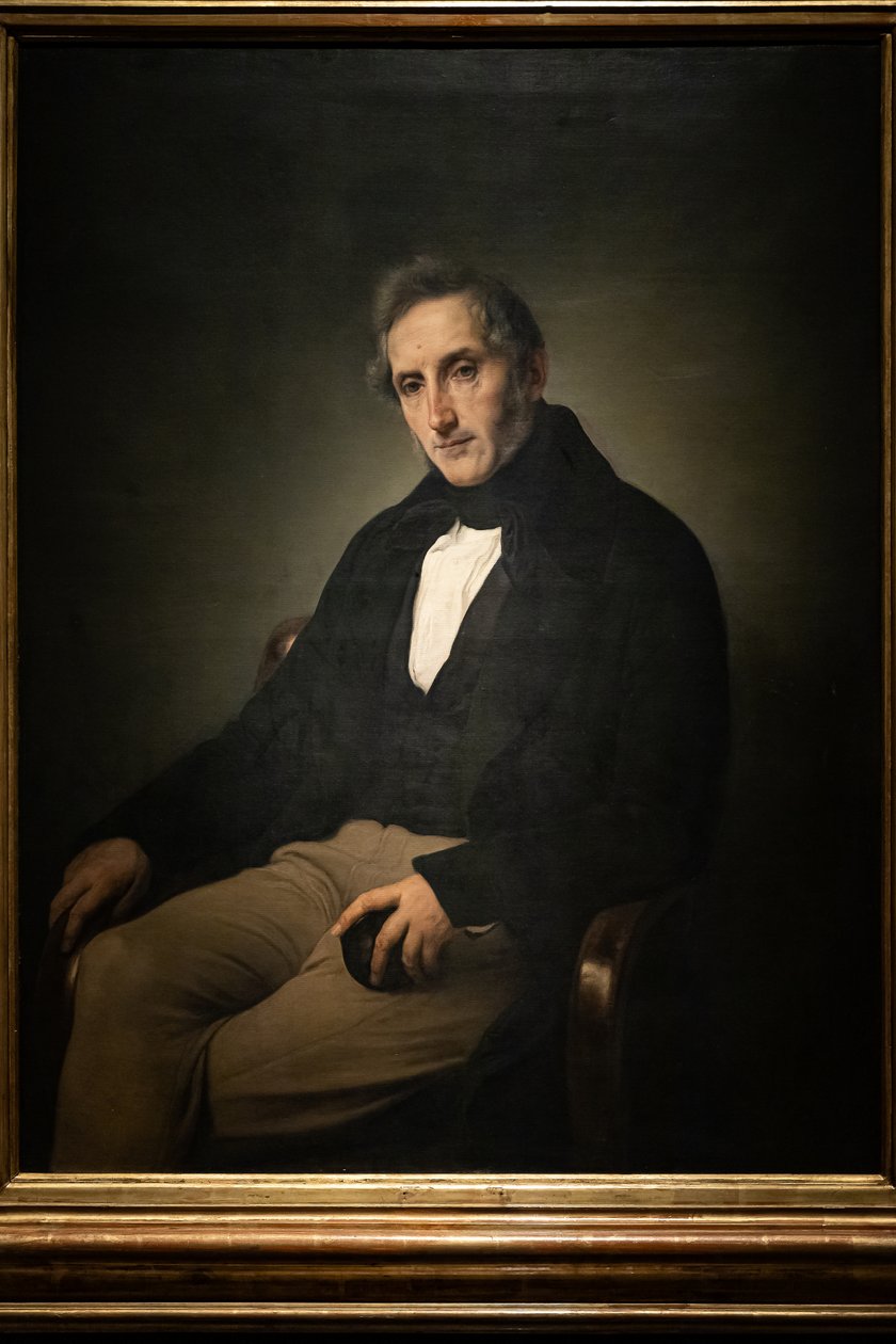 Alessandro Manzoni portréja alkotó: Francesco Hayez