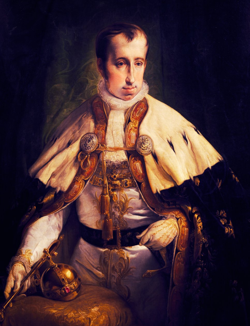 Az osztrák I. Ferdinánd portréja (Bécs alkotó: Francesco Hayez