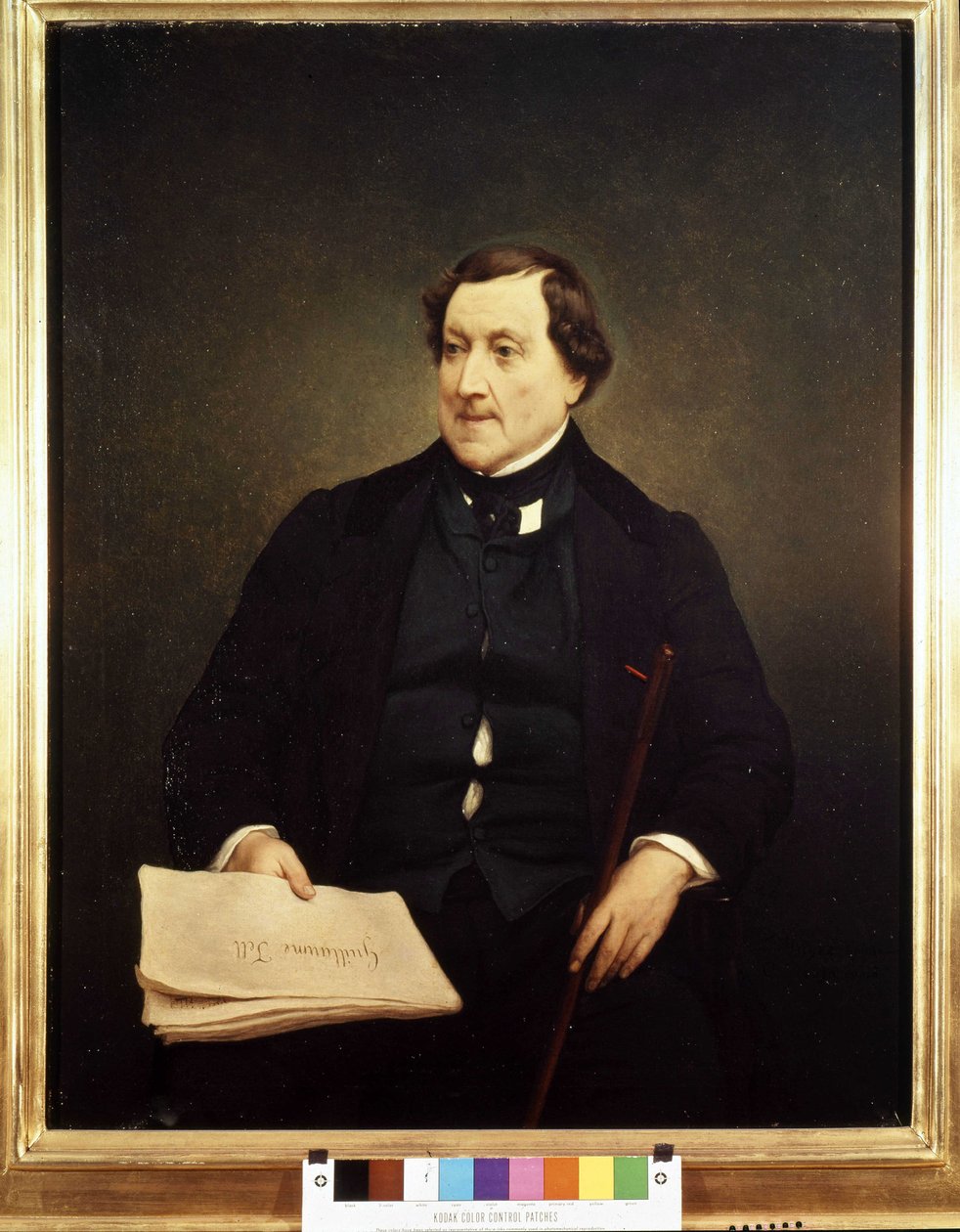Gioacchino Rossini (1792-1868) portréja – Hayez, Brera Múzeum, Milánó alkotó: Francesco Hayez