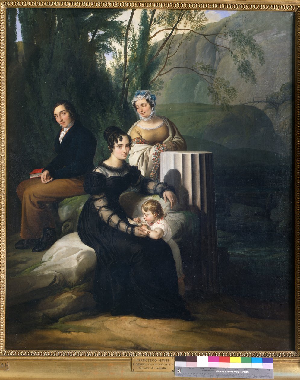 A Borri Stampa család portréja alkotó: Francesco Hayez