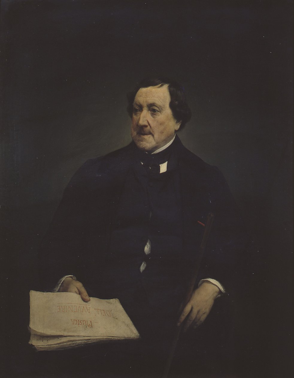 Gioachino Antonio Rossini zeneszerző portréja 1792-1868 alkotó: Francesco Hayez