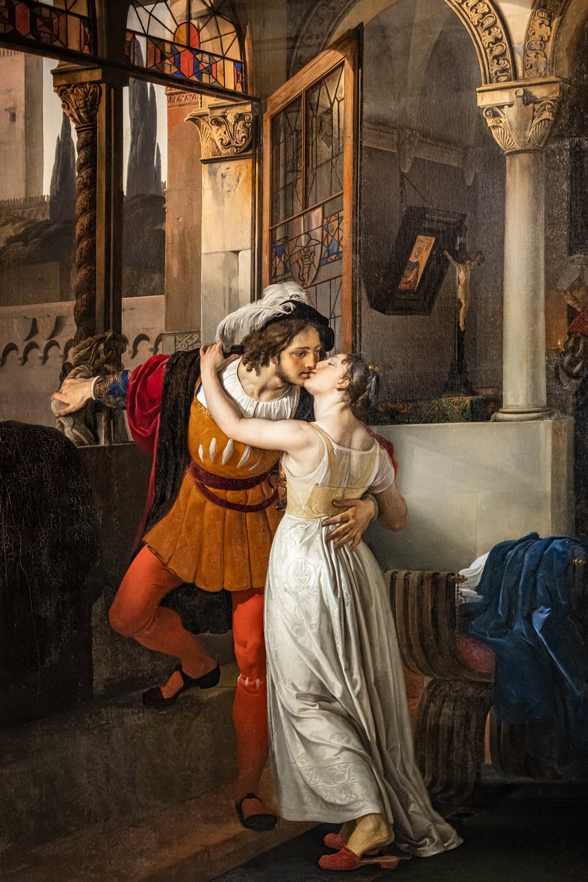 Rómeó utolsó csókja Júliának alkotó: Francesco Hayez