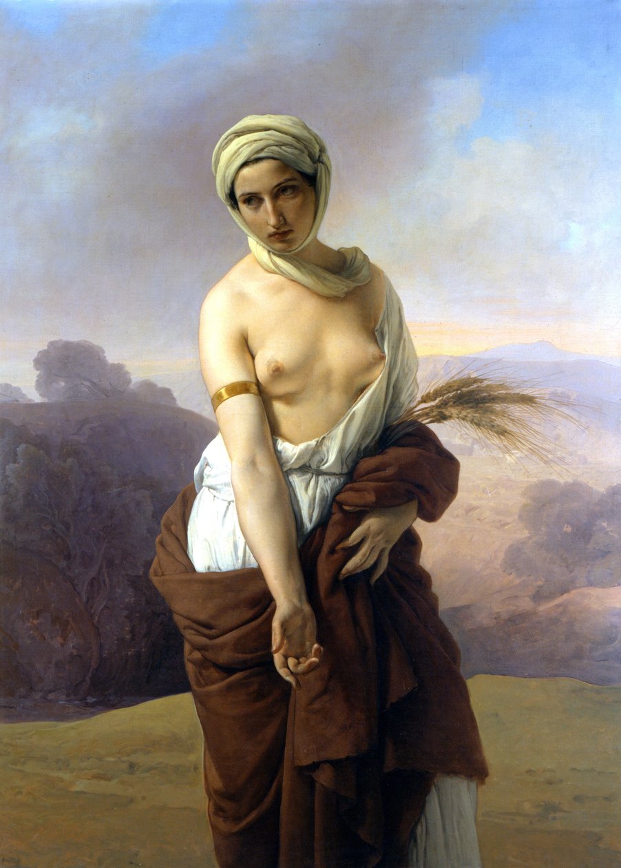 Ruth. Francesco Hayez festménye. 1853. Polgári Múzeumok, Bologna. alkotó: Francesco Hayez