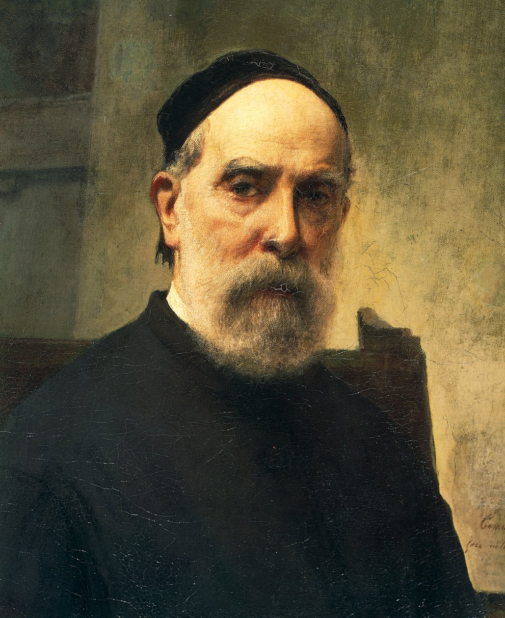 Önarckép 88 évesen, Francesco Hayez (1791-1882), olaj, vászon, 58x46 cm, Részlet alkotó: Francesco Hayez