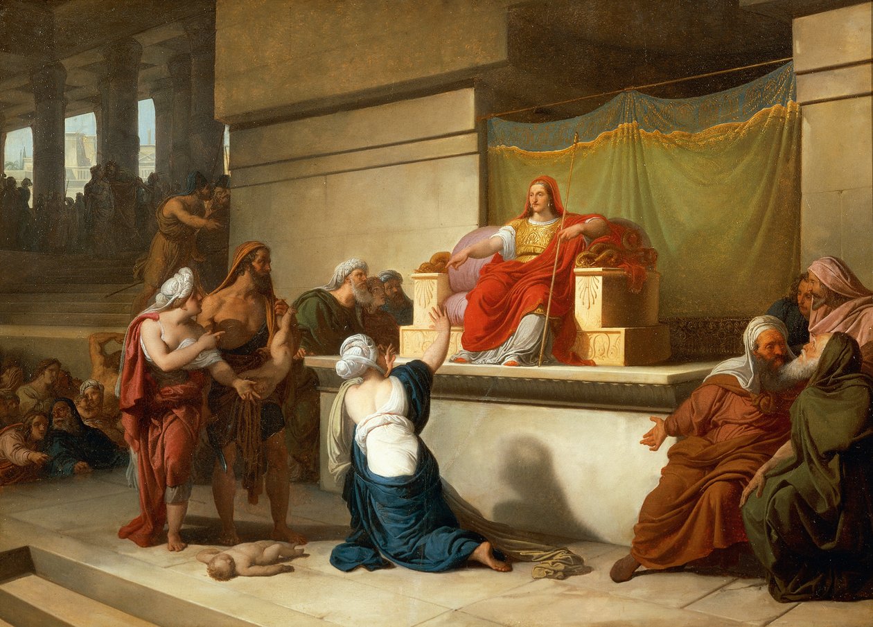 Salamon ítélete, Francesco Hayez (1791-1882), olaj, 54,4 x 75 cm, 2. alkotó: Francesco Hayez