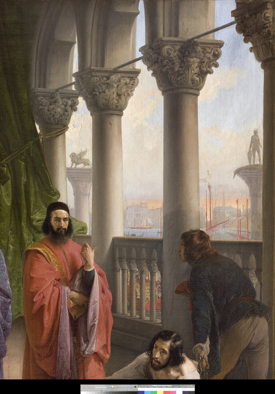 Az utolsó találkozás Jacopo Foscari és családja között a száműzetés előtt, 1838-40 alkotó: Francesco Hayez