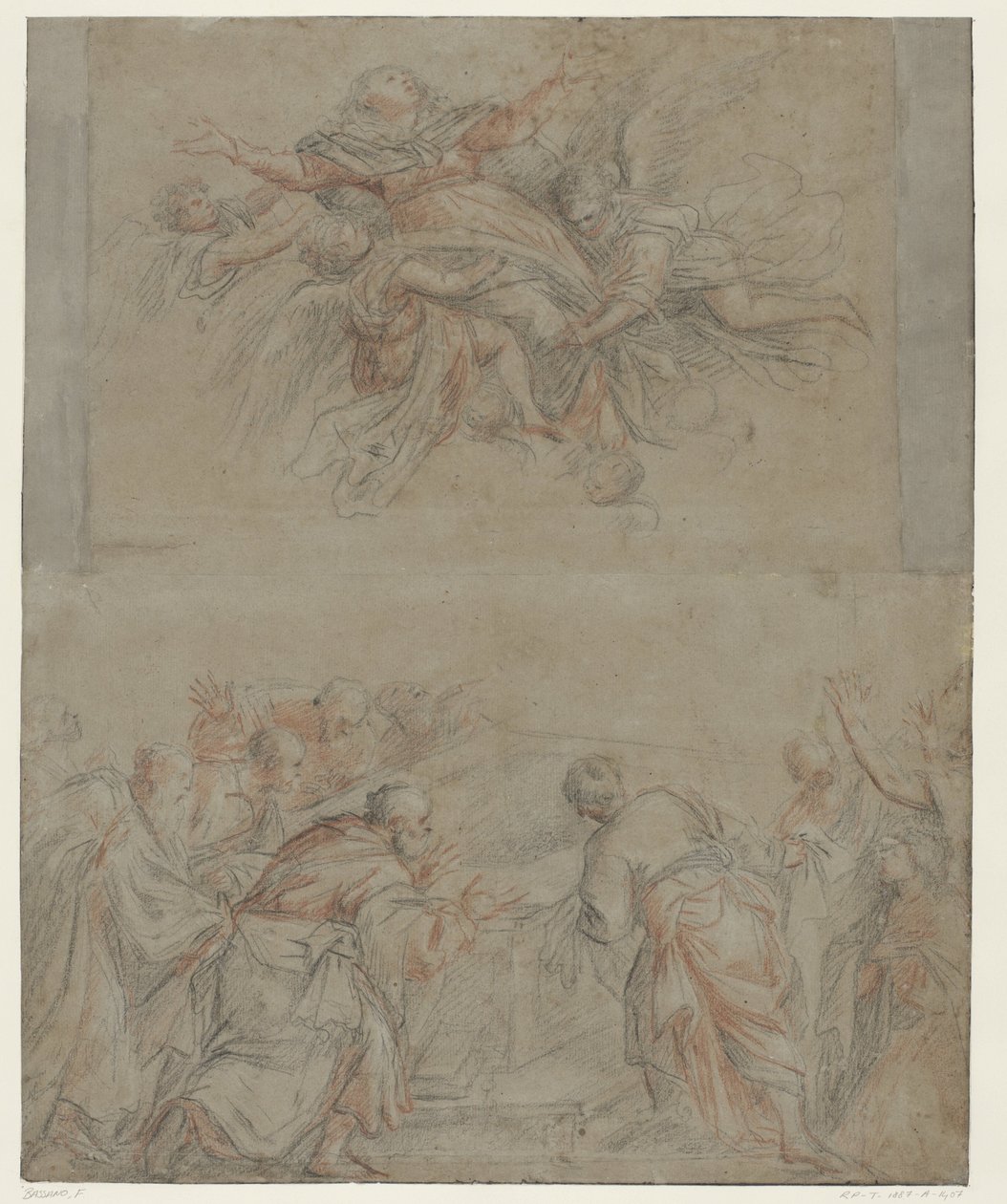Mária mennybemenetele alkotó: Francesco II Bassano