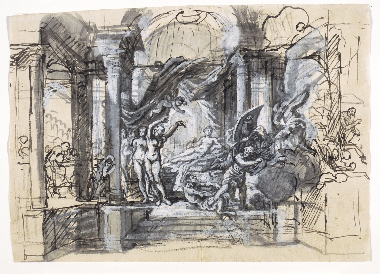 Allegorikus jelenet alkotó: Francesco La Marra