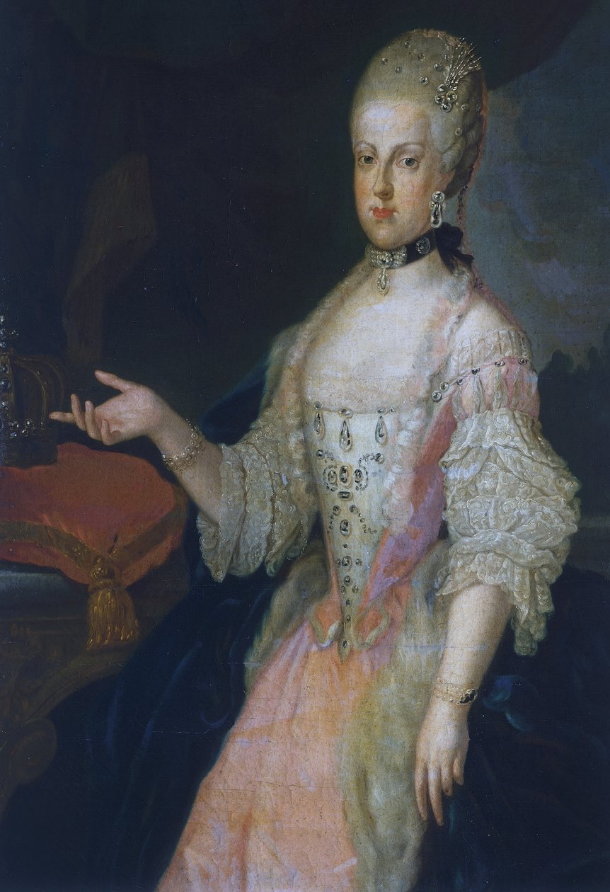 Az osztrák Maria Carolina portréja (Bécs alkotó: Francesco Liani
