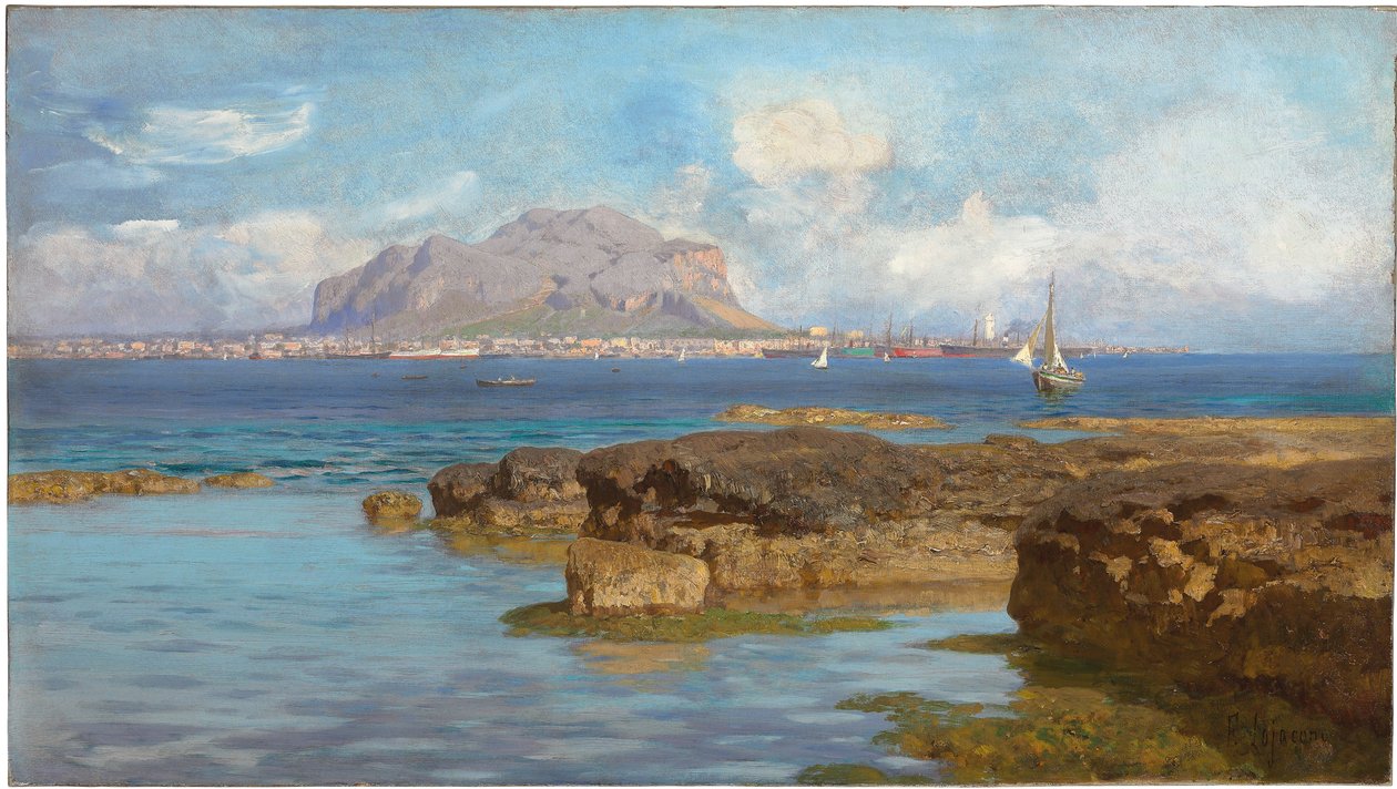 Monte Pellegrino, Palermo, Szicília alkotó: Francesco Lojacono
