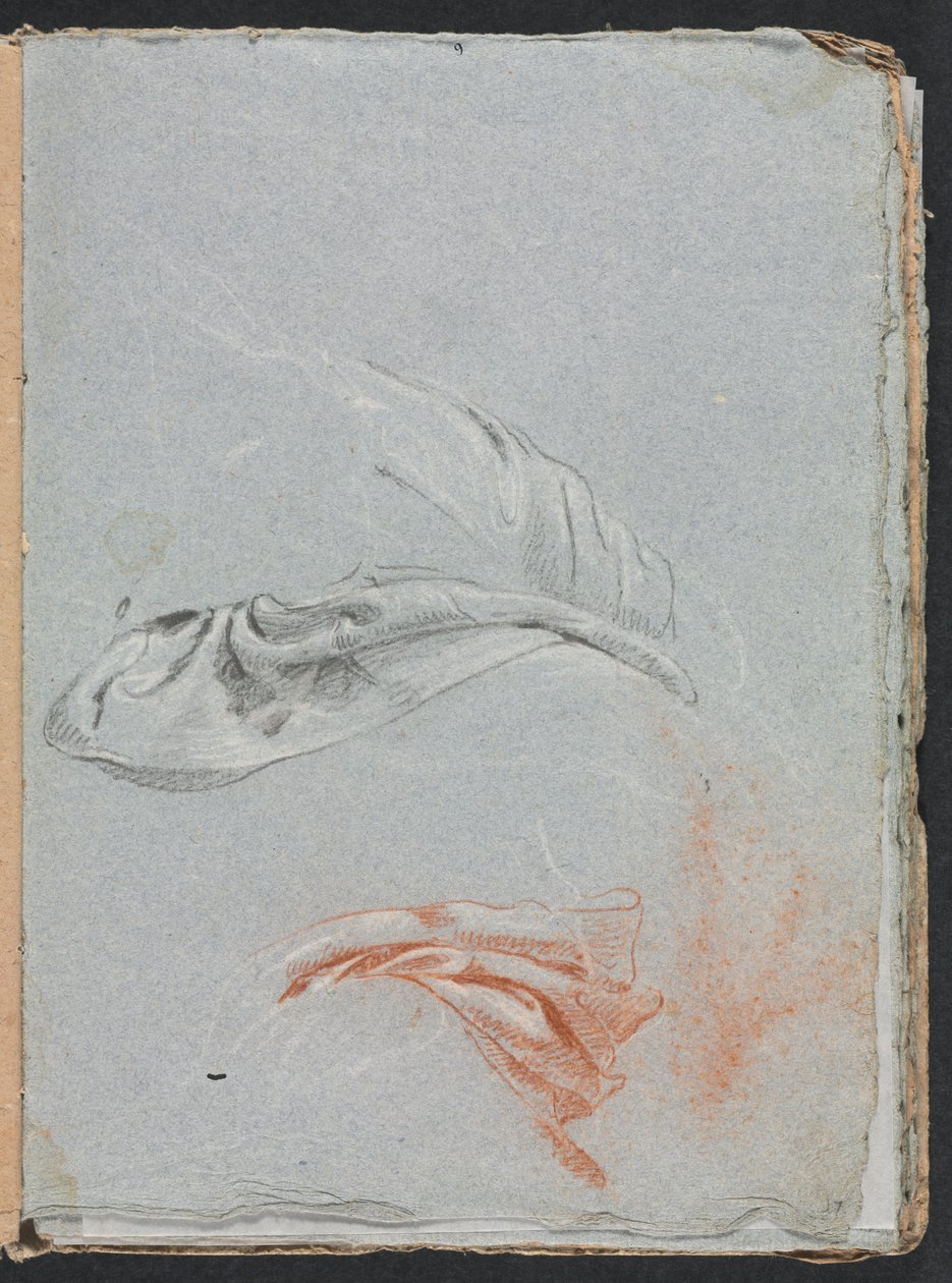 Verona Sketchbook: Drapery studies 1760. oldal, 17. oldal. alkotó: Francesco Lorenzi