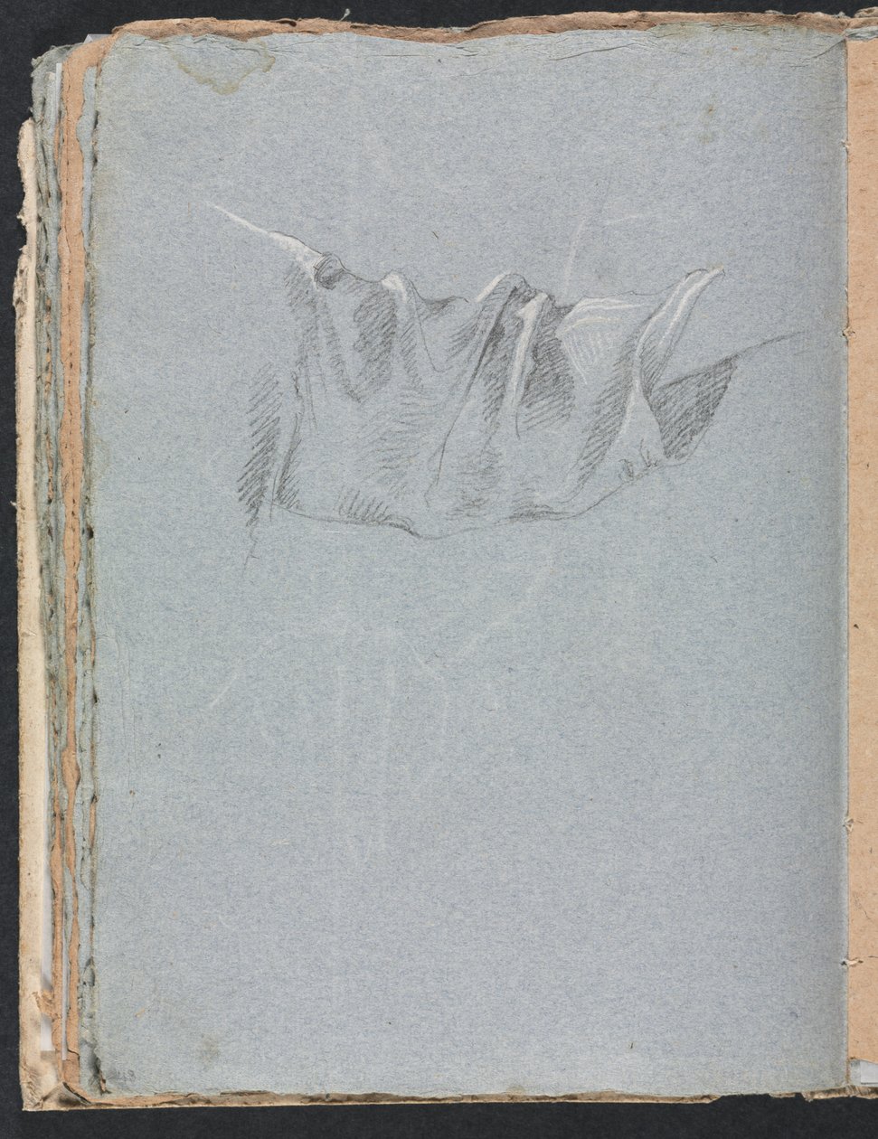 Verona Vázlatfüzet: Drapériatanulmány 48. oldal, 1760. alkotó: Francesco Lorenzi