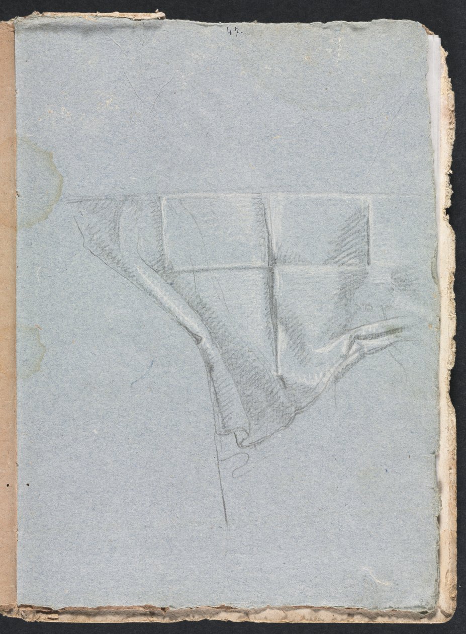 Verona Vázlatfüzet: Drapériatanulmány 93. oldal, 1760. alkotó: Francesco Lorenzi