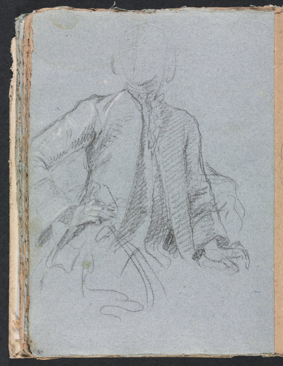 Verona vázlatfüzet: Gentleman 54. oldal, 1760. alkotó: Francesco Lorenzi