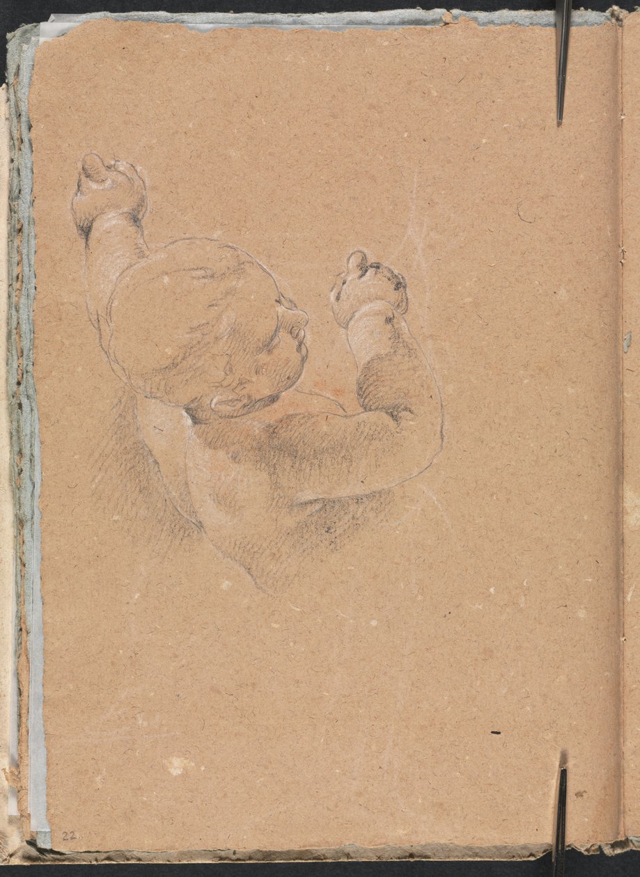 Verona vázlatfüzet: Puttó 22. oldal, 1760. alkotó: Francesco Lorenzi