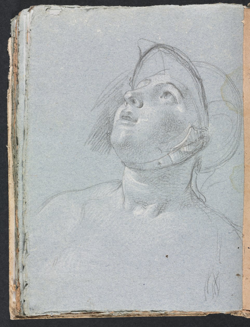 Verona vázlatfüzet: Katona 96. oldal, 1760. alkotó: Francesco Lorenzi