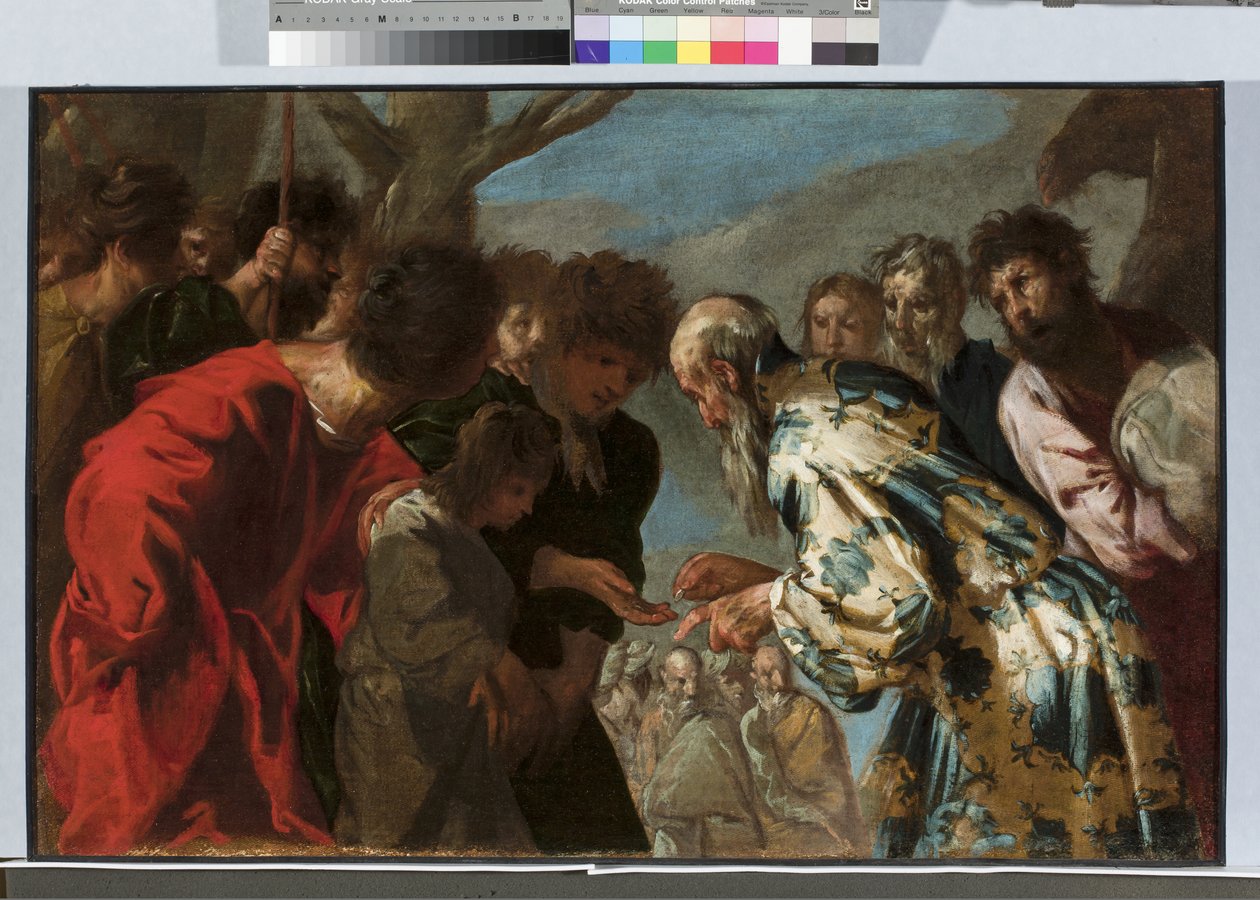 Józsefet eladták testvérei, 1657-58 körül (olaj, vászon) alkotó: Francesco Maffei