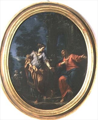 Krisztus és a szamariai asszony alkotó: Francesco Monti