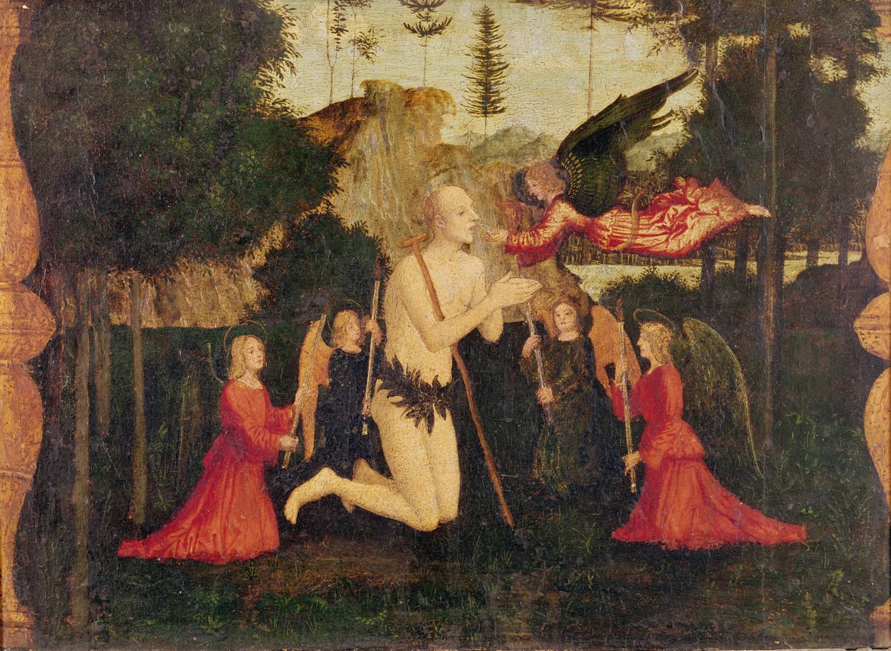 Szent Onuphrius úrvacsora alkotó: Francesco Morone