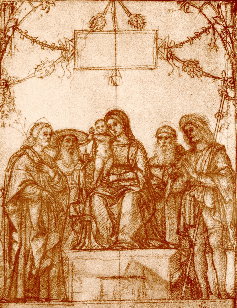 Madonna négy szenttel alkotó: Francesco Morone