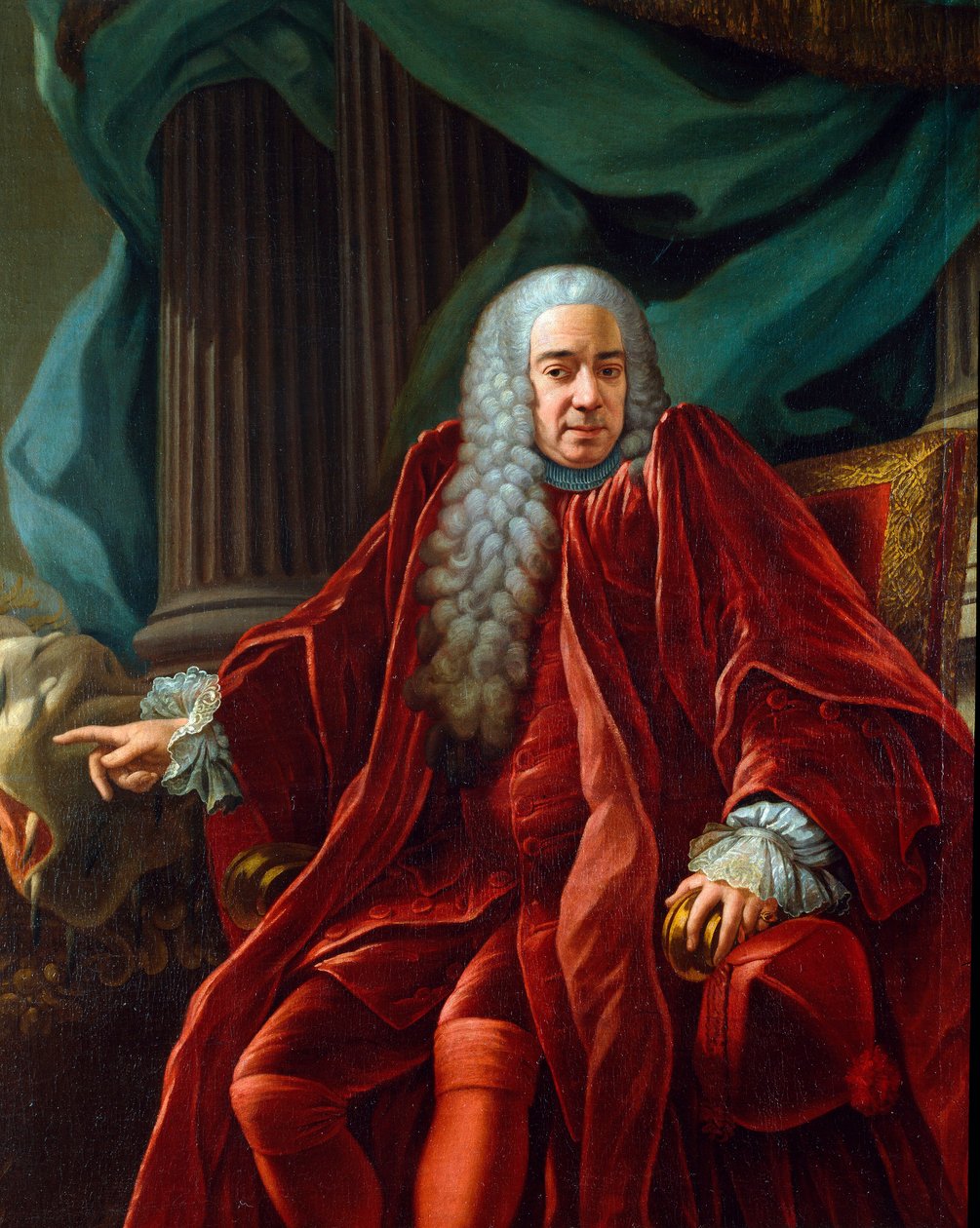 Agostino Viale (1692-1777), a Gének Köztársaság dózse portréja 1750-től 1752-ig Francesco Narice (kb. 1719-1785) festménye 1750 kb. Nap. 153x122 cm Sestri Levante, Galleria Rizzi alkotó: Francesco Narice