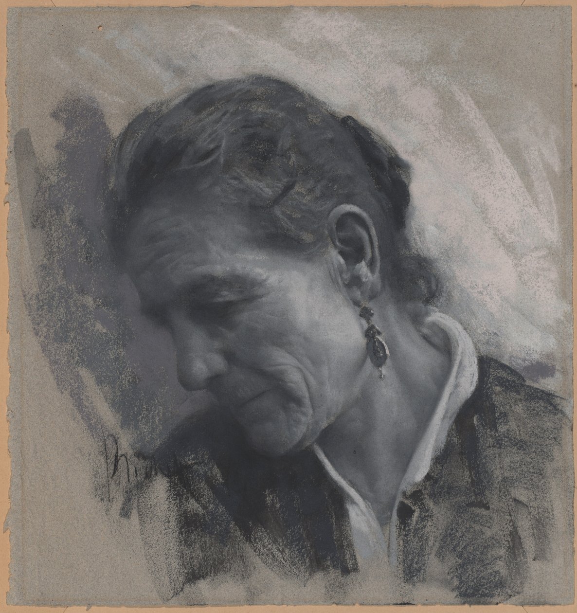 Luisa Carmignani, a művész anyósa alkotó: Francesco Paolo Michetti