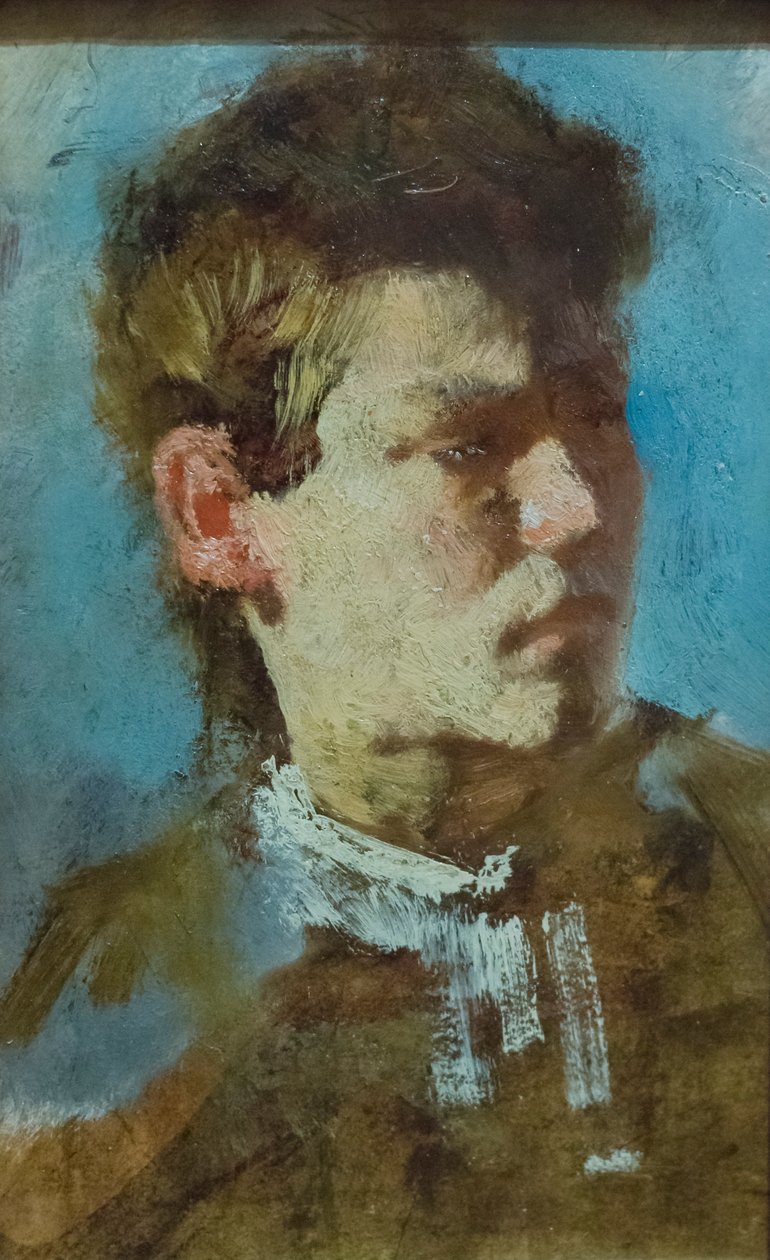 Önarckép fiatal férfiként alkotó: Francesco Paolo Michetti